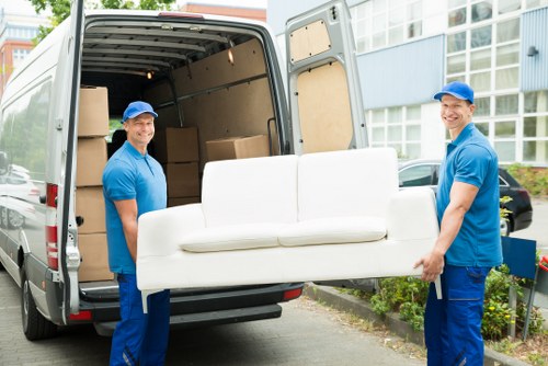 Local house removals service in Kingston Upon Thames with moving team and van