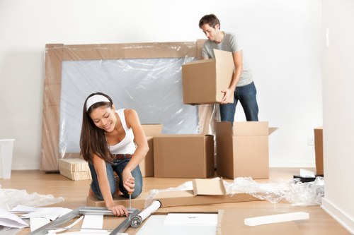 Professional packing service preparing household items in Kingston Upon Thames
