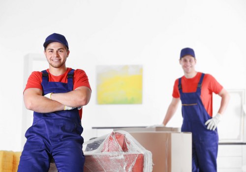 Removal team preparing a move in Kingston Upon Thames