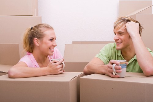 Student moving day checklist with boxes and luggage in Kingston upon Thames