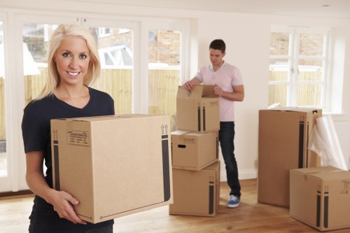 Professional movers handling furniture during a Kingston upon Thames removal