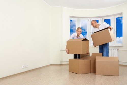 Moving van prepared for flat removals in Kingston upon Thames