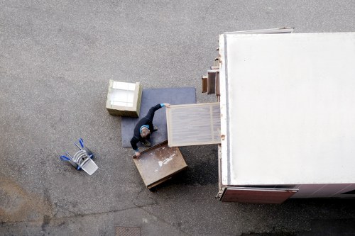 Office removals team preparing a business move in Kingston upon Thames