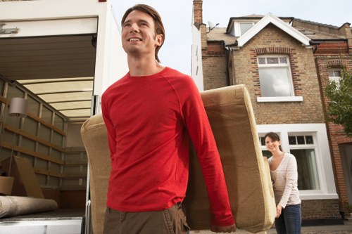 Large moving truck used for a home move in Kingston upon Thames