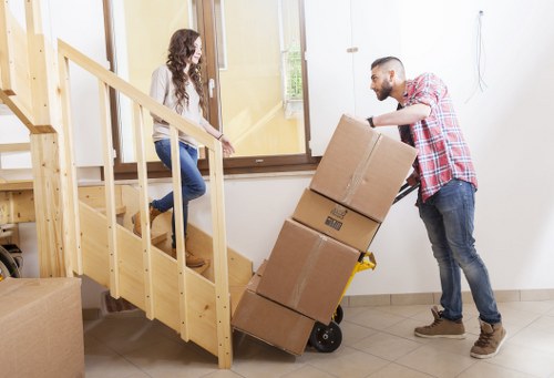 Protective wrapping and secure loading for piano removals