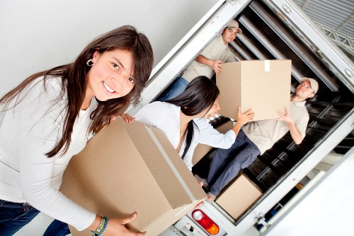 Packed moving van prepared for removals in Kingston upon Thames